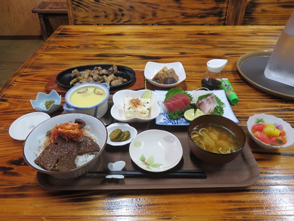 民宿孫兵衛の夕飯