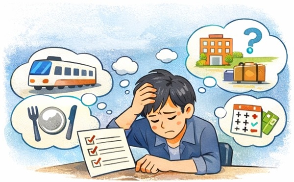 旅行に対してめんどくさいと感じている男性